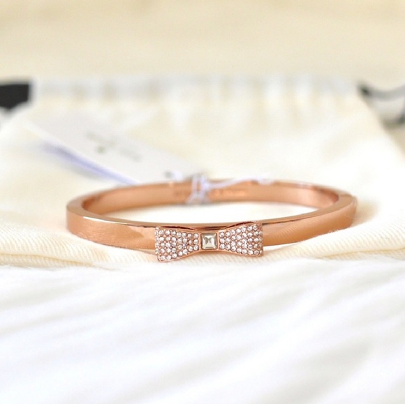 Kate Spade Ready Set Bow Bangle Rose Gold - Picture 7 of 7